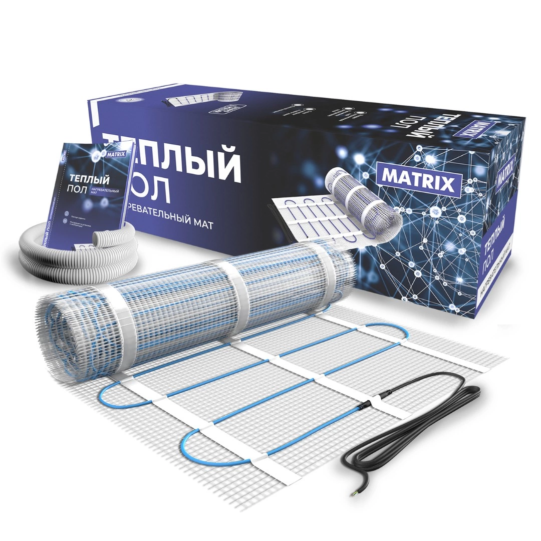 Теплый пол нагревательный мат MATRIX 3,5 кв.м